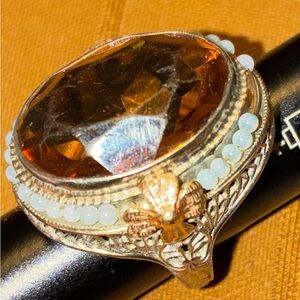 Antique 10 K Tri colored Ring